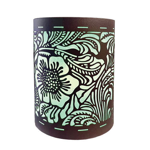 Scentchips Vintage Leather Lantern Shade