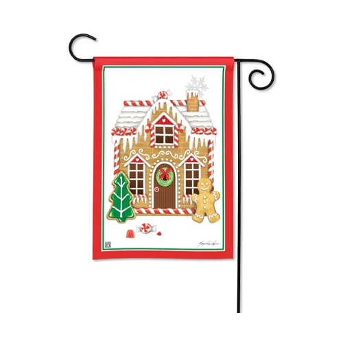 Studio M Gingerbread House Garden Flag
