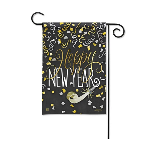 Studio M New Years Eve Garden Flag