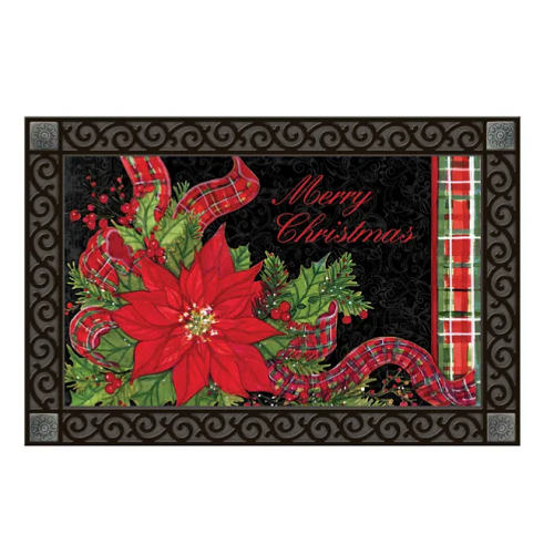 Studio M Plaid Poinsettia Matmate