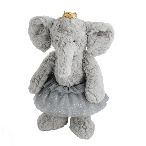 Mud Pie Elephant Princess Plush