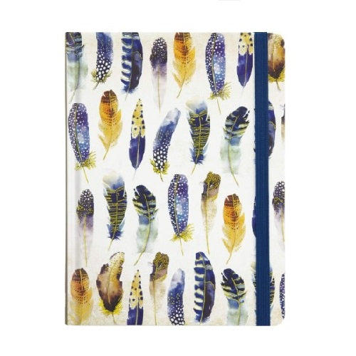 Peter Pauper Press Watercolor Feathers Mid Journal