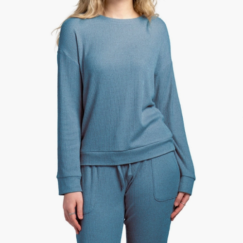 Hello Mello Cuddleblend Sweater Early Bird Blue