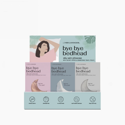 DM Lemon Lavender Silky Satin Pillowcase