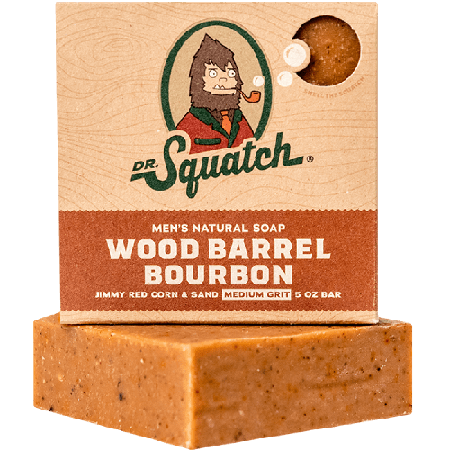 Dr. Squatch Wood Barrel Bourbon Soap