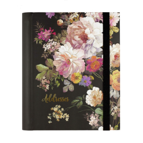 Peter Pauper Press Midnight Floral Address Book