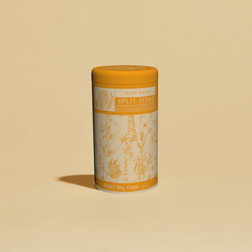 Honey Hill Farm Bath Salts Split Cedar