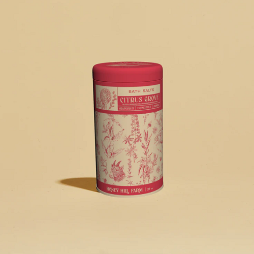 Honey Hill Farm Bath Salts Citrus Grove