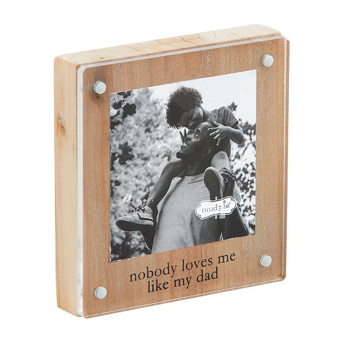Mud Pie Small Dad Wood Acrylic Frame