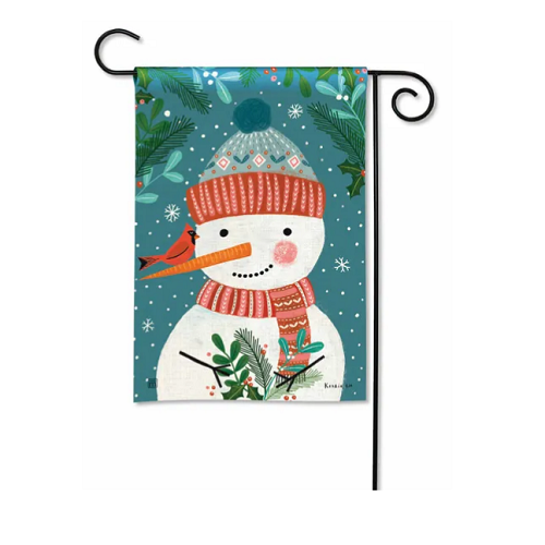 Dressed For Snow Garden Flag