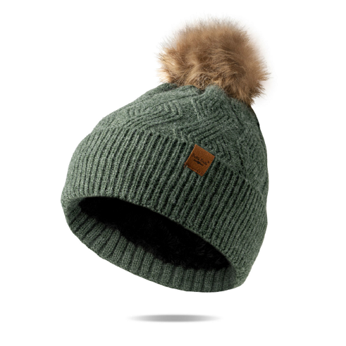 Britt's Knits Mainstay Pom Hat Green
