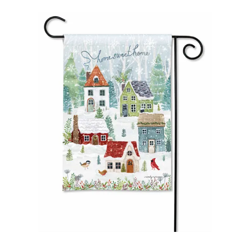 Studio M Snow Village Garden Flag