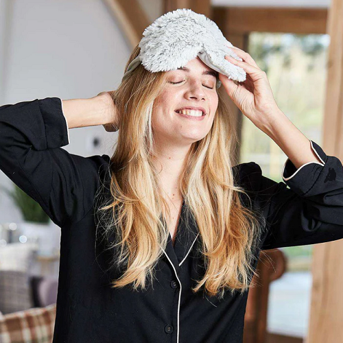 Warmies Marshmallow Gray Eye Mask