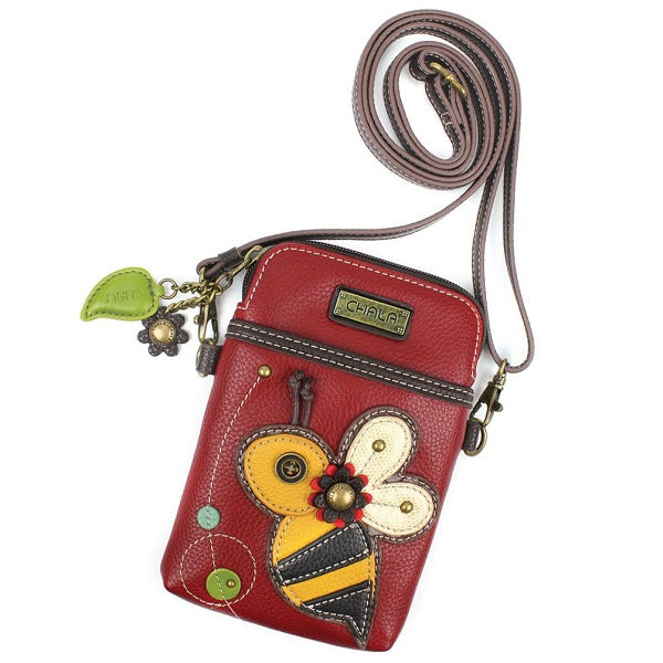 Chala Cell Phone Xbody Bee Burgundy