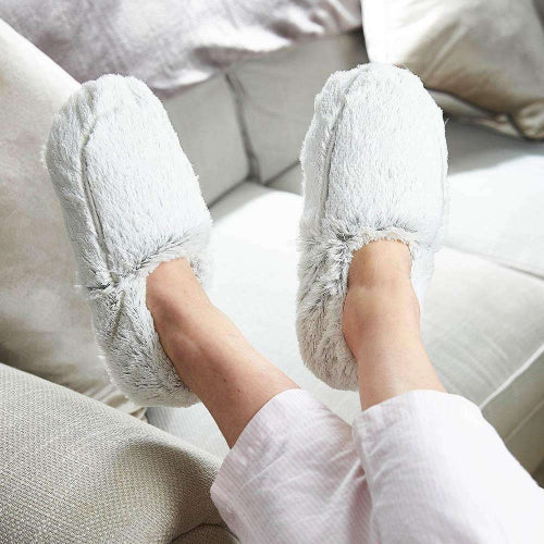 Warmies Marshmallow Gray Slippers