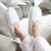 Warmies Marshmallow Gray Slippers