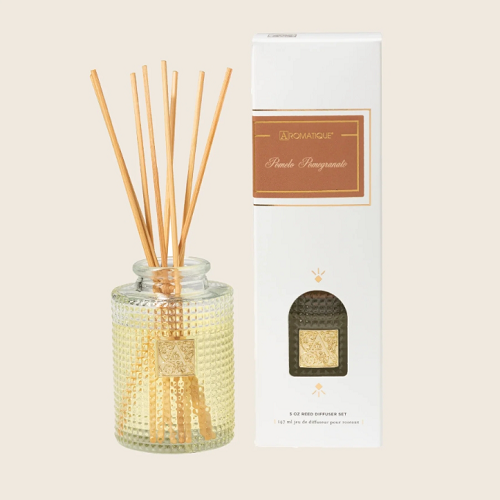Aromatique Pomelo Pomegranate Reed Diffuser Set
