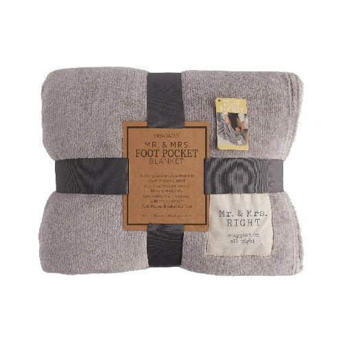 Demdaco Mr. & Mrs. Foot Pocket Blanket