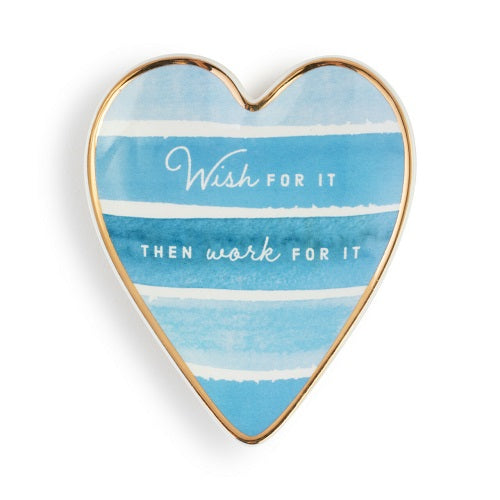 Demdaco Wish Art Heart Trinket Dish